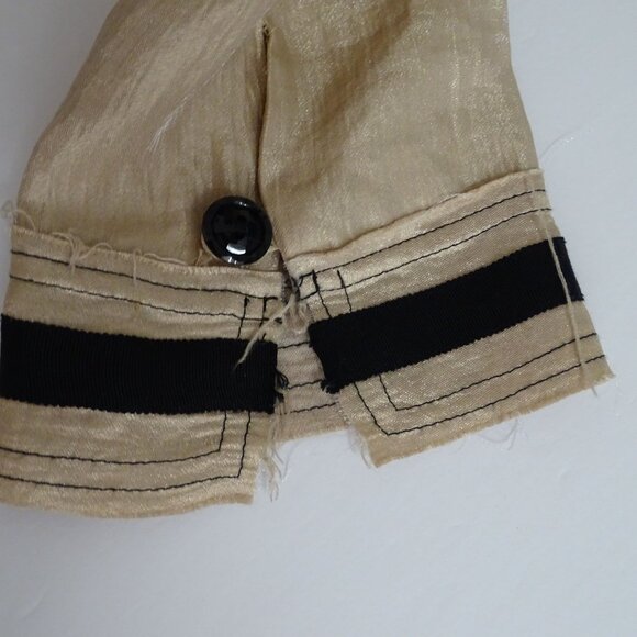 To The Max Gold Double Breasted Midi Dress Women Size S Pockets Collared - Picture 3 of 14